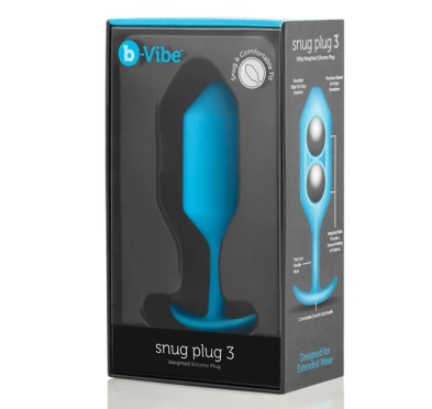 Plug analny - B-Vibe Snug Plug 3 Teal